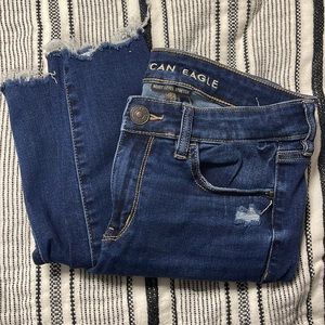 American eagle distressed jegging jeans